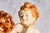 Pair Hand Painted Italian Porcelain Cherubs Antique Capodimonte Putti Figurines Sculpture Statue Old World Home Decor For Sale - Image 4 of 18