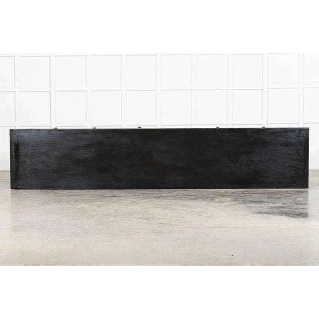 Black English Ebonised Pine Dresser Base, 1870s For Sale - Image 8 of 17