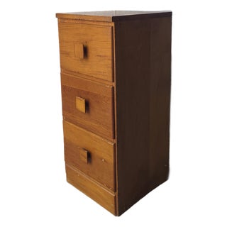 Small Vintage Craftsman Made Drawered Cabinet For Sale