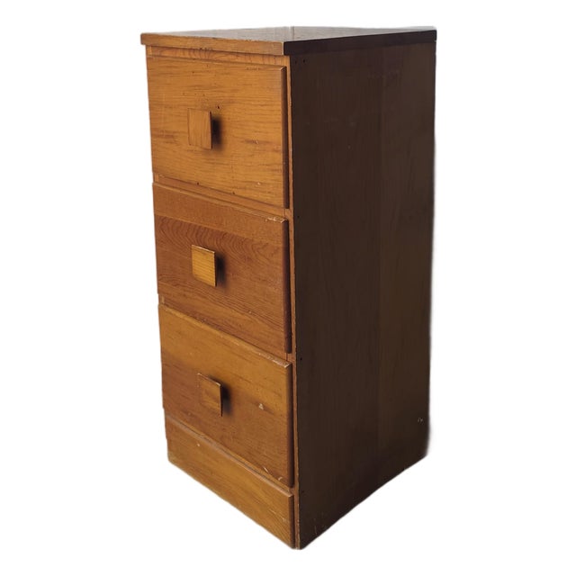 Small Vintage Craftsman Made Drawered Cabinet For Sale