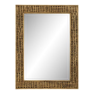 Woven In Time Gold Mirror For Sale