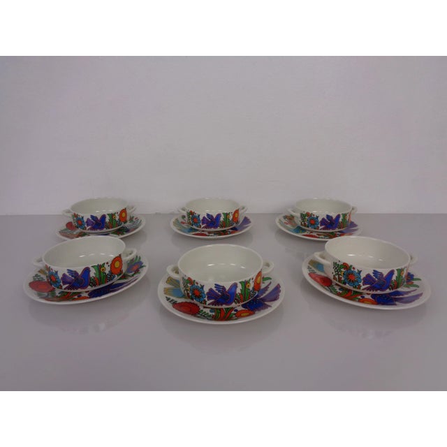 Acapulco Soup Bowls with Saucers from Villeroy & Boch, 1970s, Set of 12 For Sale - Image 4 of 18
