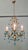 A Charming French Turquoise Crystal and Tolewear Chandelier This is an excellent quality and very dainty piece, the...