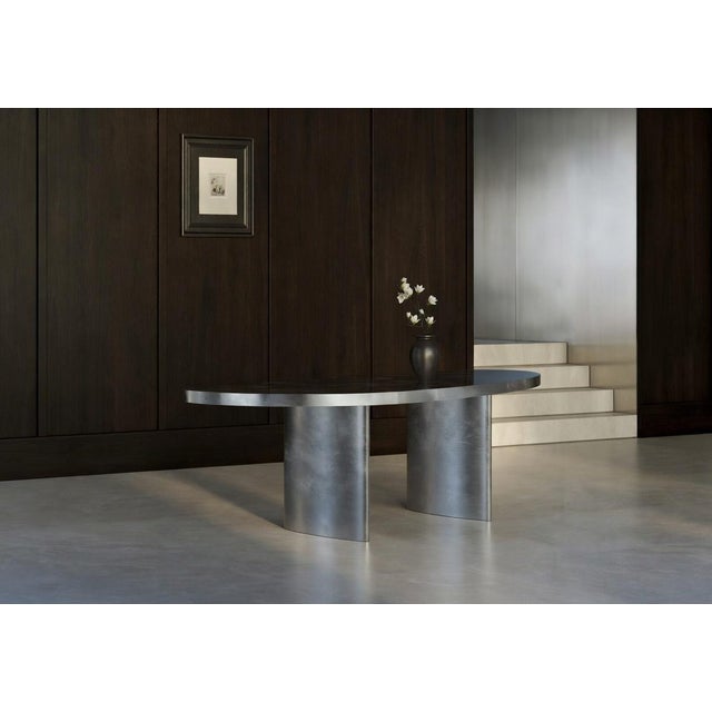 Contemporary Stainless Steel Dining Table by Kasanai For Sale - Image 3 of 6