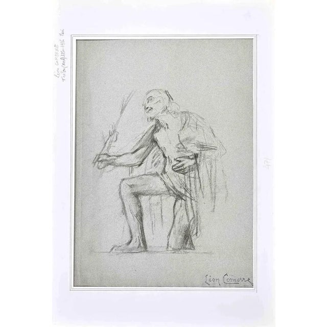 Figure of Man is an Original pencil and Charcoal Drawing realized by Léon François Comerre (1850-1916). The artwork is in...