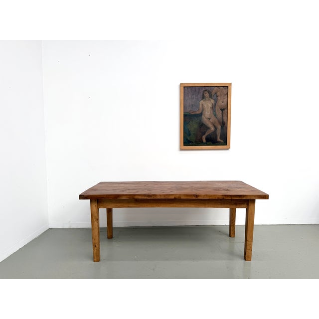 Vintage Oak Table, 1950s For Sale - Image 3 of 18