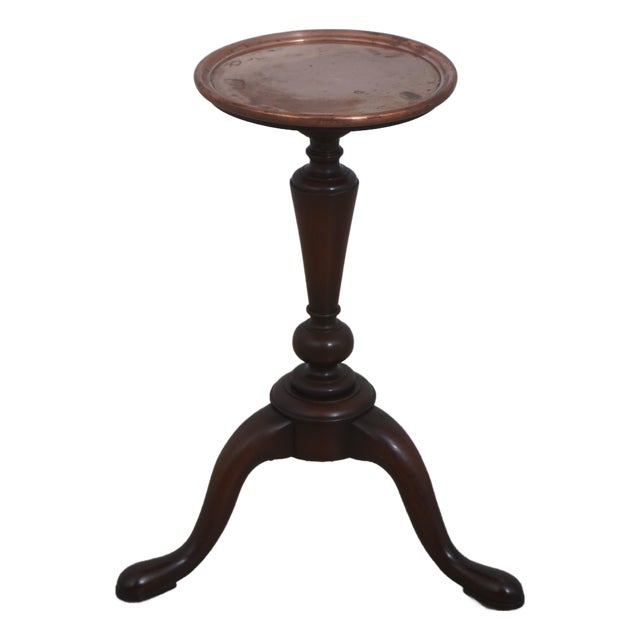Kittinger Cw-149 Mahogany Copper Top Williamsburg Kettle Stand For Sale