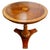 1990s 1990s Ethan Allen Neoclassical Round Inlaid Walnut Pedestal Accent Table For Sale - Image 5 of 8