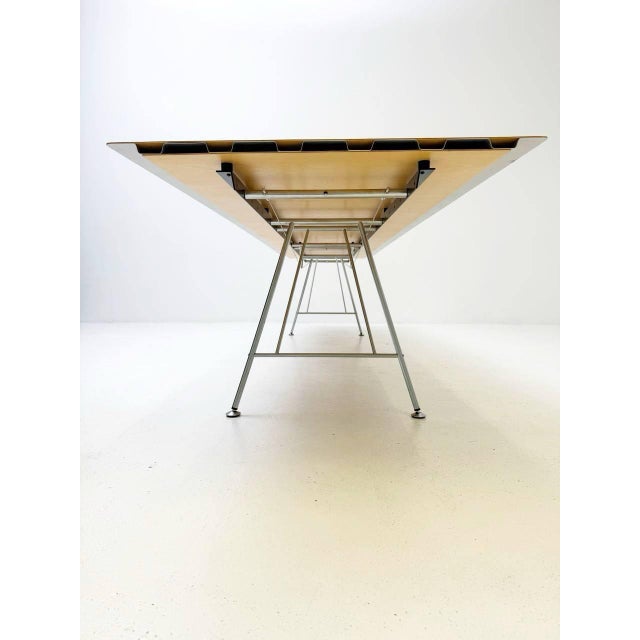 Wood Unistandard Table with Birch Wood by Atelier Alinea For Sale - Image 7 of 11