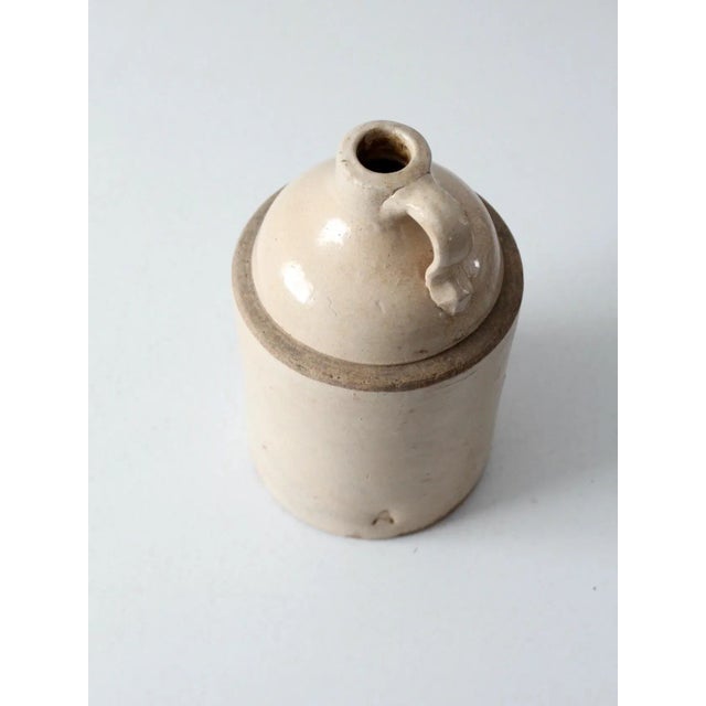 Cream Antique Stoneware Jug For Sale - Image 8 of 10