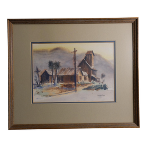 Saltillo, Mexico – September 1978" by Murray Joyce, Original Watercolor Painting – Museum Quality Framing