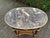 Late 20c French Artisan Louis XVI Mahogany Marble Side Table For Sale - Image 4 of 13