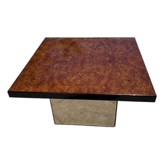 Burl Wood Coffee Table by Paul Michel for Roche Bobois, 1970s For Sale