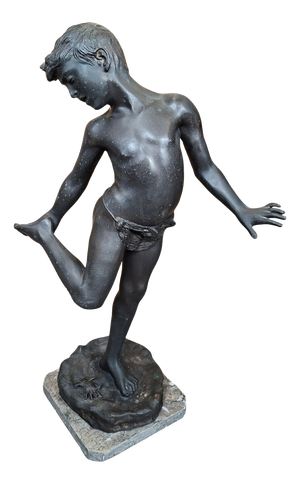 The Child Bitten by the Crab, 1990, Bronze