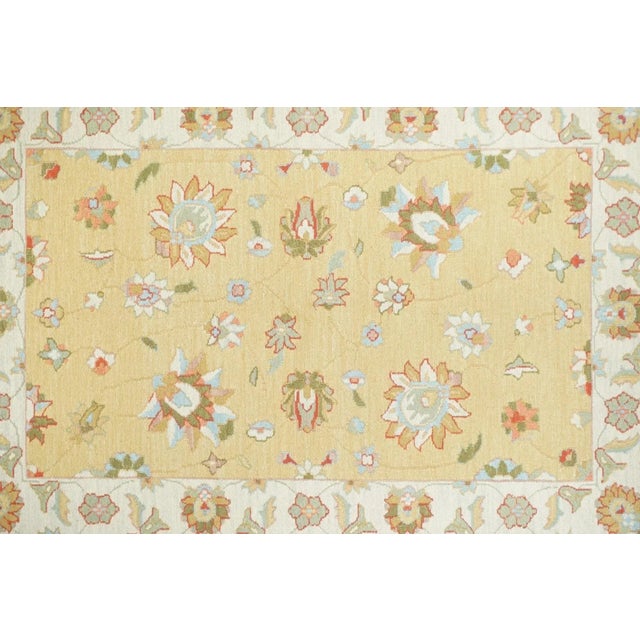 Traditional Sumak Rug 4'1'' X 6'1'' For Sale - Image 3 of 12