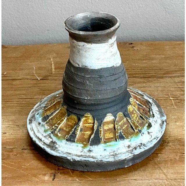 Late 20th Century Vintage Original Gilt Tipped Candlestick For Sale - Image 5 of 12