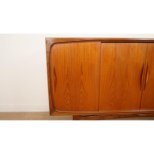 Vintage Danish Teak Highboard by Johannes Andersen for Silkeborg For Sale - Image 13 of 18