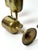 Vintage Brass Wine Goblets with Worn Silvered Interiors, 1960s, Set of 5 For Sale - Image 9 of 13