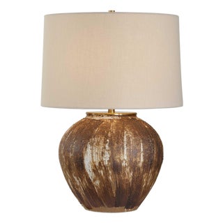 McKinley Textured Brown Table Lamp For Sale