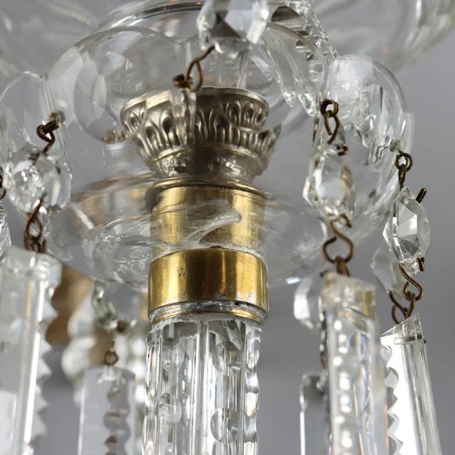 Antique Wall Lamps in Glass, Italy, Set of 2 For Sale - Image 10 of 13