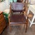 Alfonso Marina Montholier Leather Wood Chair For Sale - Image 12 of 12