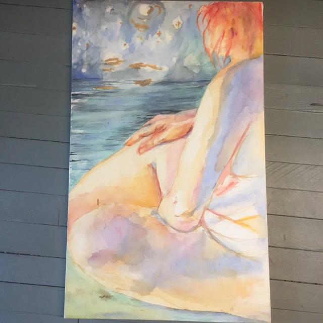 1970s Original Female Nude Contemporary Painting For Sale - Image 5 of 5