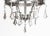Silver Silvered Bronze and Mirrored Chandelier, Late 20th Century For Sale - Image 8 of 12