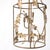 Metal Warm Black Sakura Floral Lantern For Sale - Image 7 of 8