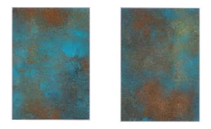 Original Abstract "Desert Treasure" Painting - 2 Pieces