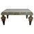 A striking Hollywood Regency–style coffee table featuring a fully mirrored top and apron, elevated on dramatic carved wood...