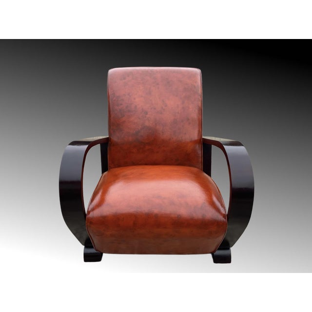 Wood Art Deco Armchair by Jindřich Halabala for Up Závody For Sale - Image 7 of 18