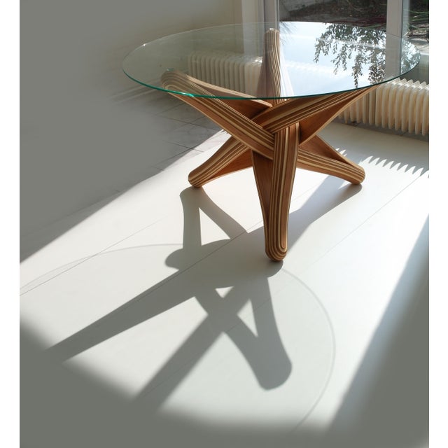 Lock D Bamboo Dining Table Base by Jan Paul For Sale - Image 11 of 13