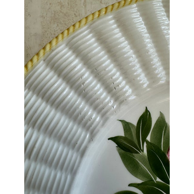 Ceramic Este Ceramiche Italian Floral Charger Plate For Sale - Image 7 of 7