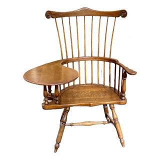 Pennsylvania Windsor Writing Chair Mid 20th Century For Sale