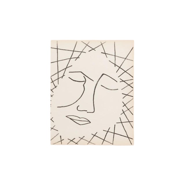 François Gilot, Untitled Face, 1951, Lithograph For Sale