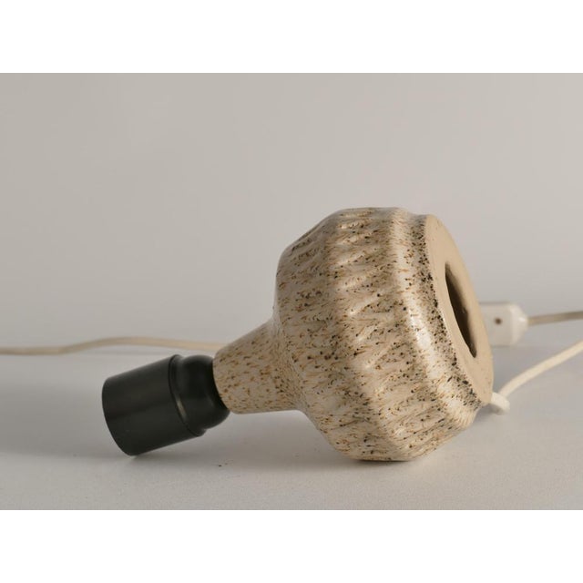 Mid-Century Modern Brown Speckled Stoneware Table Lamp by Ego, Sweden, 1960s For Sale - Image 17 of 18