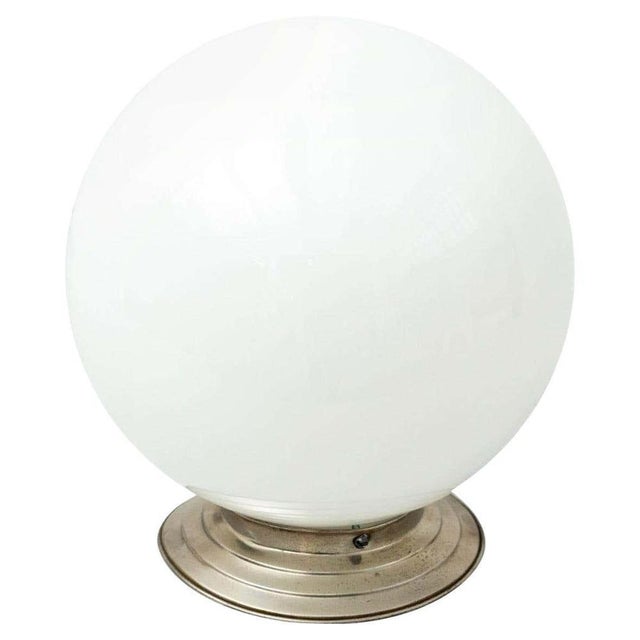 Mid-Century Modern French Opaline Ceiling Lamp, 1940s For Sale - Image 10 of 10