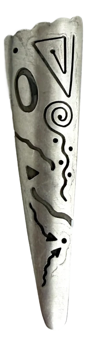 Postmodern Mexican Sterling Silver Brooch