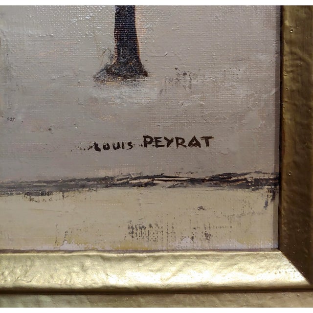 Sand Louis Peyrat -Paris Street Scene - Oil Painting For Sale - Image 8 of 11