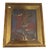 Antique Spanish Horseback Rider Gesso Painting, Framed For Sale