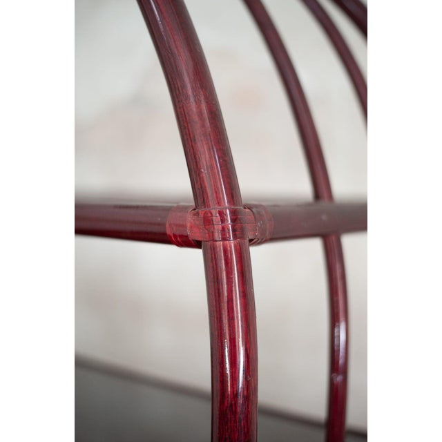1980s Lacquered Arched Bookcase, 1980s For Sale - Image 5 of 14