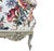 Late 19th Century Finely Carved Louis XV Style Wing Chairs in Floral Linen - a Pair For Sale - Image 9 of 11