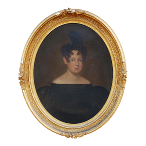 American Portrait Painting of a Lady of the Verplanck Family, 1820s