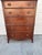 Vintage Tall Mahogany Dresser | Highboy Chest | Colonial Style Bedroom Chest | Five Drawer Dresser | Classic Dark Wood Storage Cabinet For Sale - Image 10 of 12