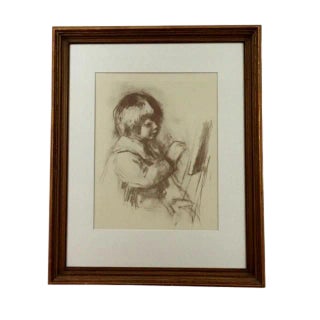 1960's Impressionist Print, "Small Painter" by Renoir For Sale