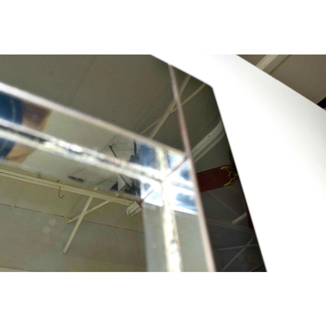 Modern Pair of Large Chrome Frame Mirrors by Milo Baughman for Thayer Coggin For Sale - Image 3 of 5