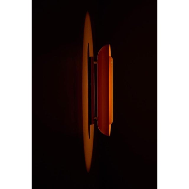 Metal Frozen Apricot Cosmos Ceramic Wall Lamp by Jennifer Midoz For Sale - Image 7 of 9