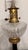 Mid 20th Century Pair of Neoclassical Empire Style Crystal Oil Font Marble & Gilt Bronze Table Lamps For Sale - Image 9 of 10
