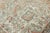 Antique Distressed Heriz Rug – Handwoven Wool on Cotton, Faded Blue & Terracotta Medallion Carpet -7' 11'' X 11' 2'' For Sale - Image 16 of 18