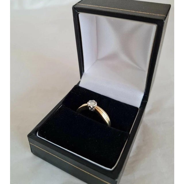18ct Yellow Gold Diamond Solitaire Ring, 1994 For Sale - Image 9 of 12